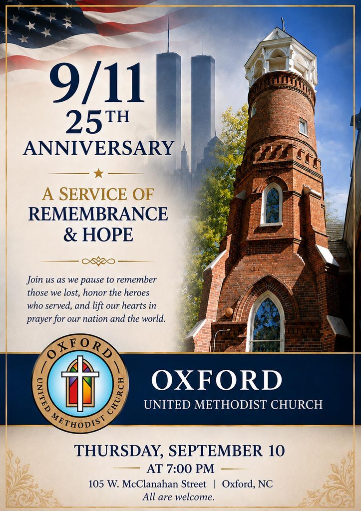 9/11 25th Anniversary - Service of Remembrance and Hope